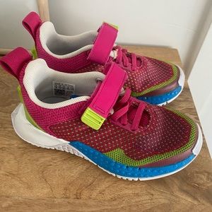 Adidas Lego tennis shoes in magenta